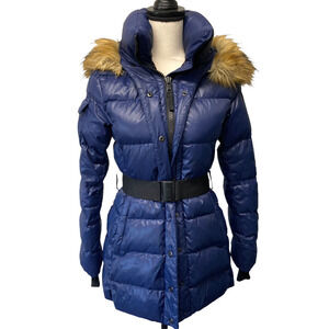 S13 Chalet Puffer Coat Belt & Faux Fur Hood